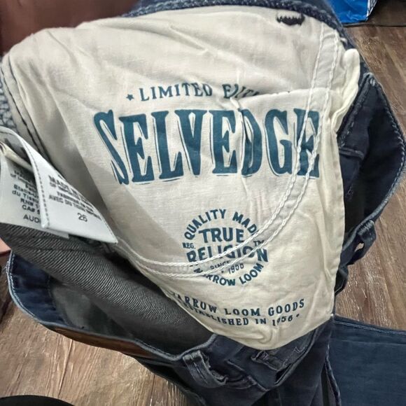 True Religion Audrey Slim Boyfriend Denim Blue Jeans Size 26 Made in the USA - Picture 12 of 13